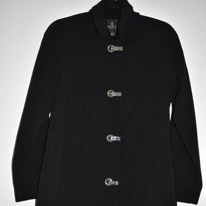 London Fog Women's Black Coat Size Petite Large